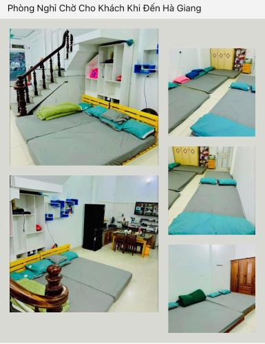 Ένα ή περισσότερα κρεβάτια σε δωμάτιο στο Ha Anh Hostel