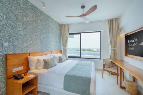 Barceló Nasandhura Maleにあるベッド