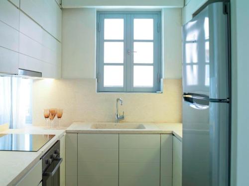 Dapur atau dapur kecil di Poseidonia Luxury