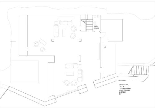 a floor plan of a house at Wp Relais Villa Vignalunga in Bagno Vignoni
