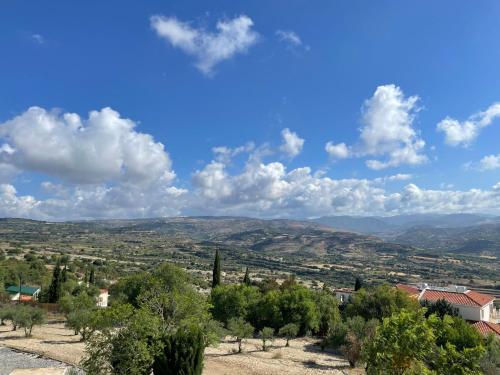 a view of a valley with trees and mountains at Letymvou Terrace in Letimbou