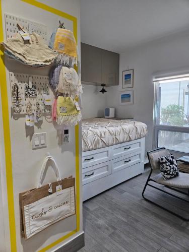 a bedroom with a bunk bed and a bed at Cozy Studio in TCI in Providenciales