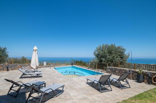 Maroulas Villas Ioanna & Stavros, Private Pools, BBQ & SeaView, By ThinkVilla