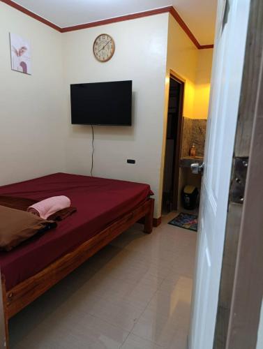 TV a/nebo společenská místnost v ubytování Jul'z Guest House