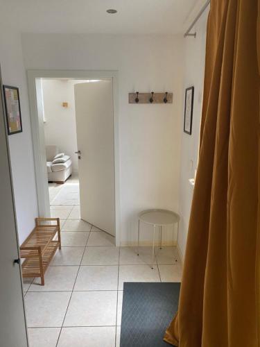 Ένα μπάνιο στο Ferienwohnung am Hainbach