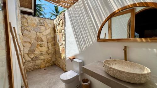Koupelna v ubytování Rumah Canaria Bungalow
