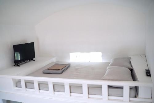 Postel nebo postele na pokoji v ubytování Sifnos waterfront house