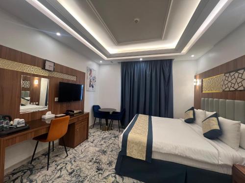 Postel nebo postele na pokoji v ubytování فندق المرزم-Al Marzam Hotel