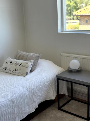 Postel nebo postele na pokoji v ubytování Beautiful flat with sea view & roof terrace