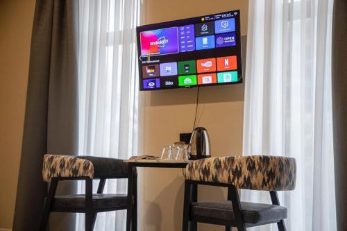 TV a/nebo společenská místnost v ubytování Hotel S & D Hostel