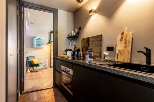 Η κουζίνα ή μικρή κουζίνα στο ShortStay Gouda