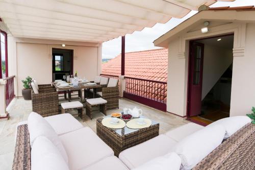 Khu vực ghế ngồi tại Ático tipo loft en San Sadurniño.