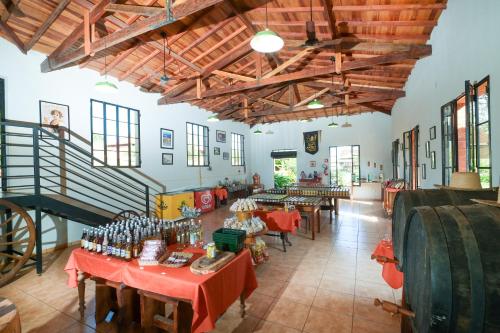 Χώρος καθιστικού στο Hotel Fazenda Areia que Canta