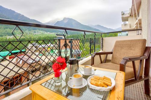 Nespecifikovaný výhled na hory nebo výhled na hory při pohledu z hotelu