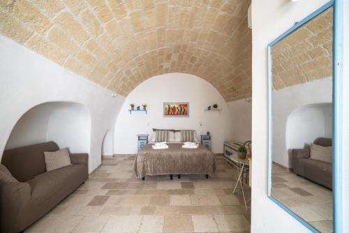 Ruang duduk di Fratti 21 Private Studio in Ostuni Old Town