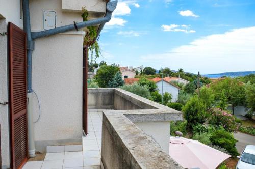 a view from the balcony of a house at Apartment Zoja in Pinezici