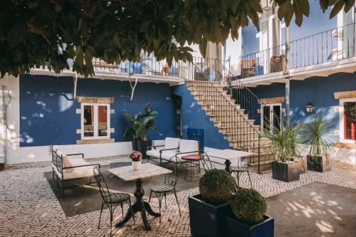 Balkón nebo terasa v ubytování Torel Palace Lisbon