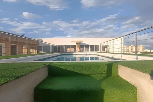 a rendering of a building with a swimming pool at Piscina, jacuzzi en la flora Cali in Cali