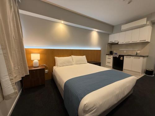 Kuchyň nebo kuchyňský kout v ubytování Goodview Hotel