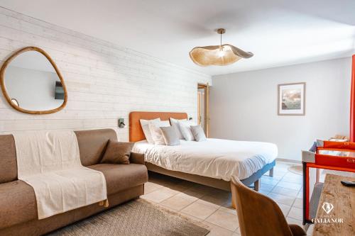 Ένα ή περισσότερα κρεβάτια σε δωμάτιο στο Chalet Galianor - 4 étoiles