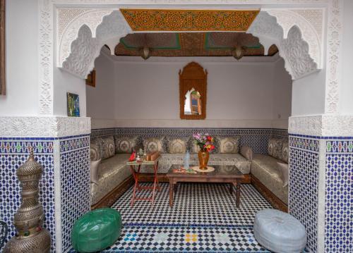Zona de estar de Riad Tafoukt Fes