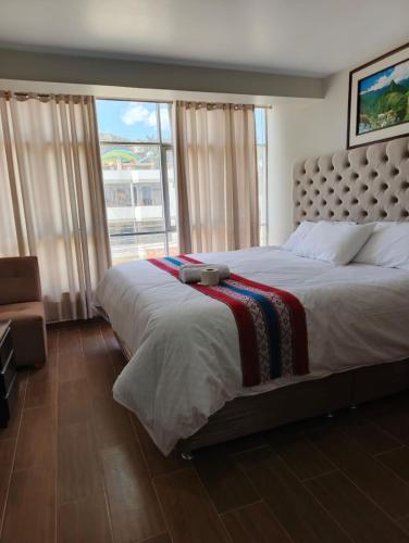 Katil atau katil-katil dalam bilik di Hotel Inka House Chinchero