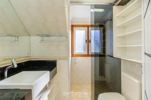 Koupelna v ubytování Apto 3 Quartos Vista p/ Montanhas RLU0302