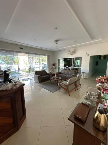 Ruang duduk di Aruanã Palace Hotel