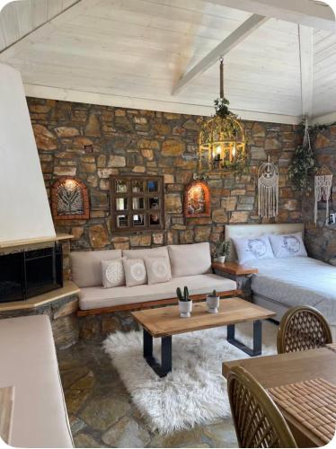 Stone cottage by the Coast of Olympus