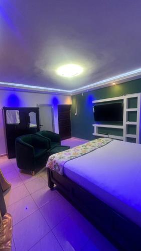 Ліжко або ліжка в номері Mountain View Villa