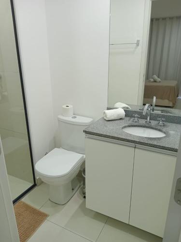 ACQUA ONE - Apto novo, varanda, poucos passos do metrô Luzにあるバスルーム