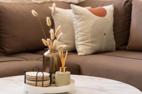 Χώρος καθιστικού στο Cosy appartement lumineux