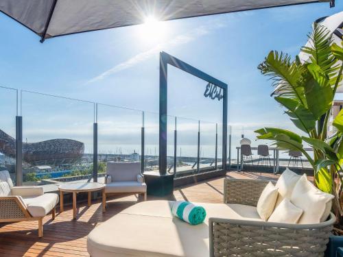Balkón alebo terasa v ubytovaní Sofitel Barcelona Skipper