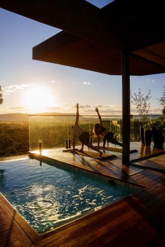 Bazén v ubytování Majulê Ecolodge nebo v jeho okolí