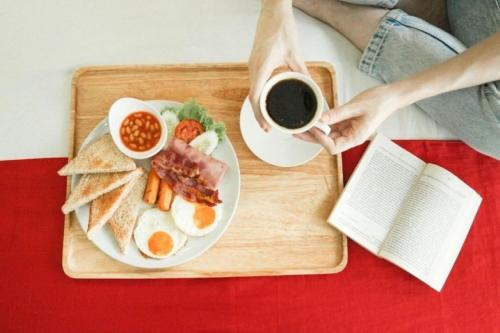 Eten bij of ergens in de buurt van het pension

