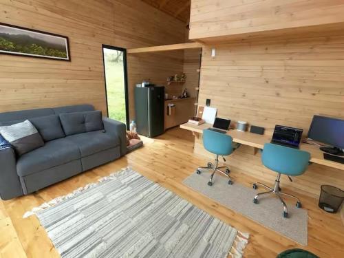 Tiny House de Madera con Vista Panoramica