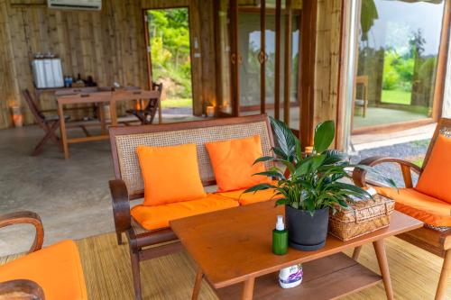 Χώρος καθιστικού στο 9 Hornbills Tented Camp