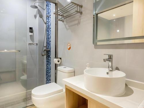 Koupelna v ubytování Shell Shanghai Yangpu District Pingliang Road Binjiang Hotel