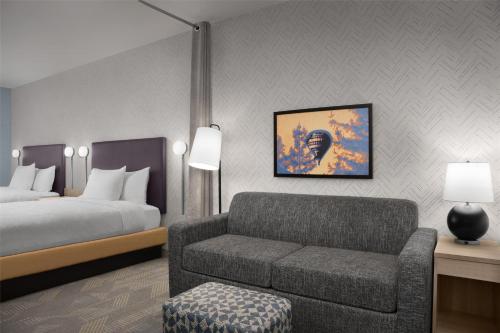 Postel nebo postele na pokoji v ubytování Home2 Suites By Hilton Rohnert Park Sonoma County