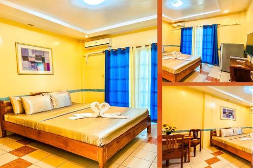Ένα ή περισσότερα κρεβάτια σε δωμάτιο στο Villa Paraiso Resort & Waterpark