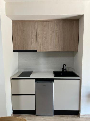 Η κουζίνα ή μικρή κουζίνα στο Emera Apartments