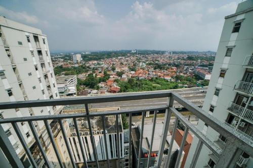 a view of a city from the balcony of a building at Bogor Valley Hotel in Bogor