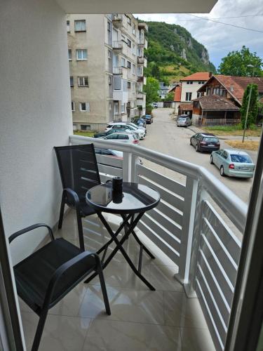Balkón nebo terasa v ubytování Jelena