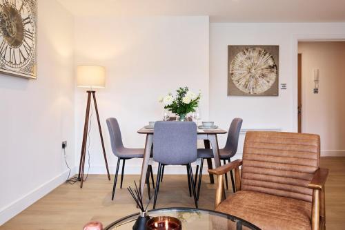 Χώρος καθιστικού στο Leeds City Centre Luxury Penthouse with Private Terrace