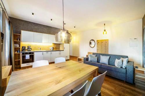 Kuchyň nebo kuchyňský kout v ubytování Appartements König
