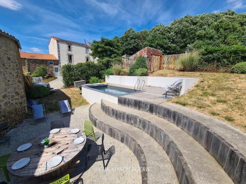 Πισίνα στο ή κοντά στο La Grange Gîte avec piscine proche Puy duFou