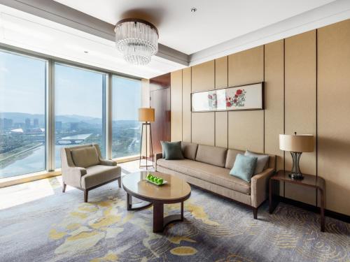 Posezení v ubytování Shangri-La Yiwu - Close to Yiwu International Trade Market