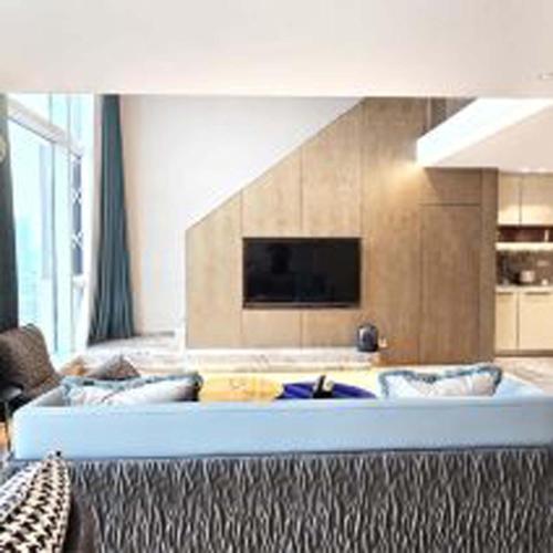 TV a/nebo společenská místnost v ubytování Yashan Tianlai S Hotel (Taikoo Li Chengdu Branch)