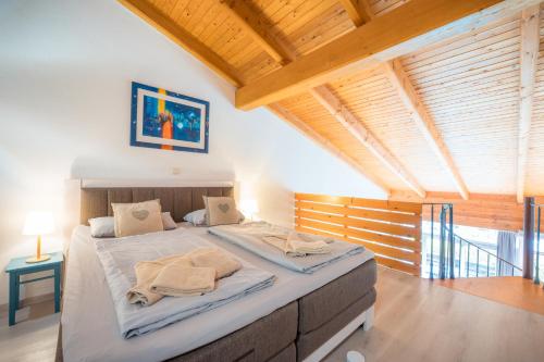 Ένα ή περισσότερα κρεβάτια σε δωμάτιο στο Apartment Deichglück