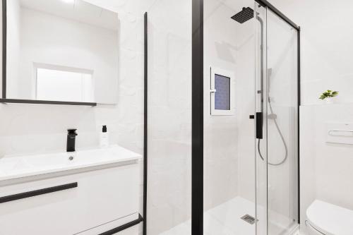 Et badeværelse på Apartamento Can Petit